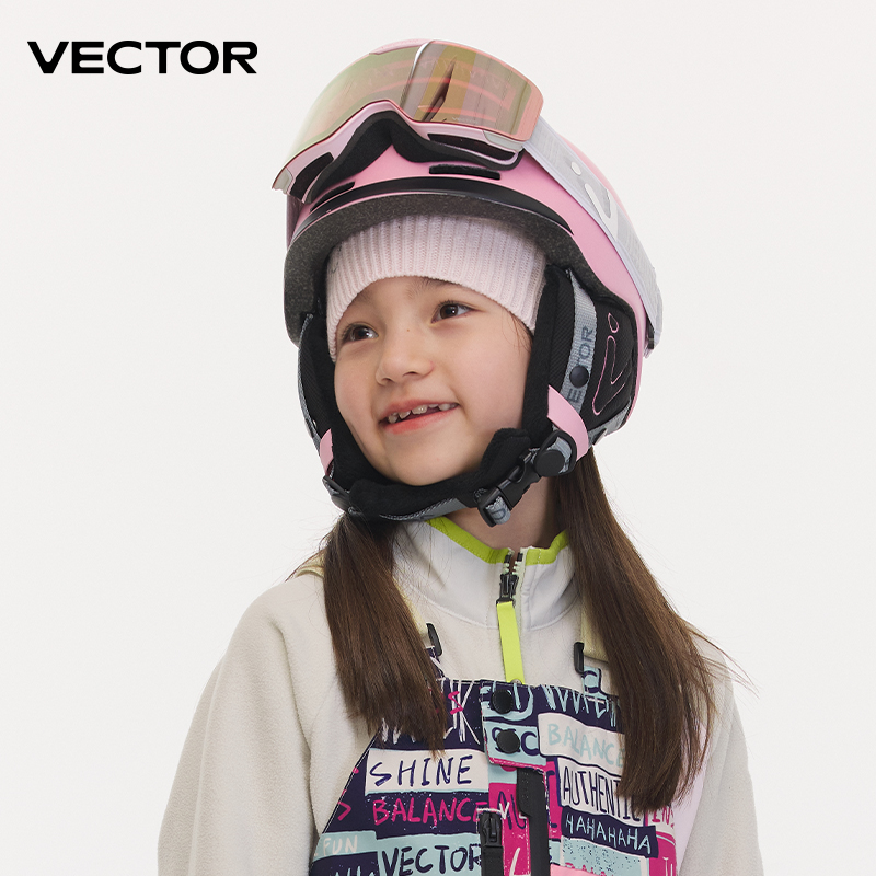 Sports Equipment Vector - VECTOR Kids-casco de esquí moldeado integralmente