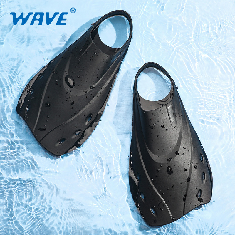 Swim Fin Short Blade - WAVE-aletas de buceo cubiertas para adultos,