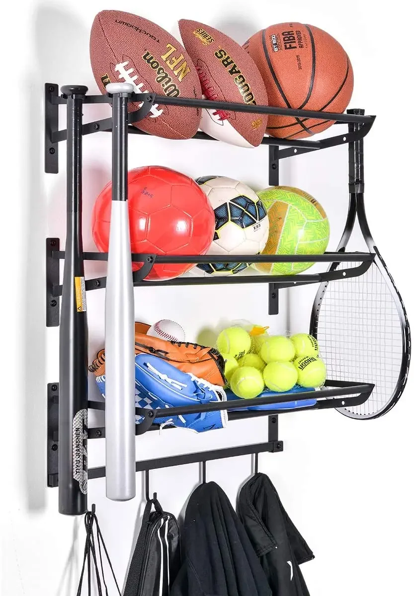 Sports Equipment Storage Rack - Estante de Almacenamiento de Equipamiento Deportivo