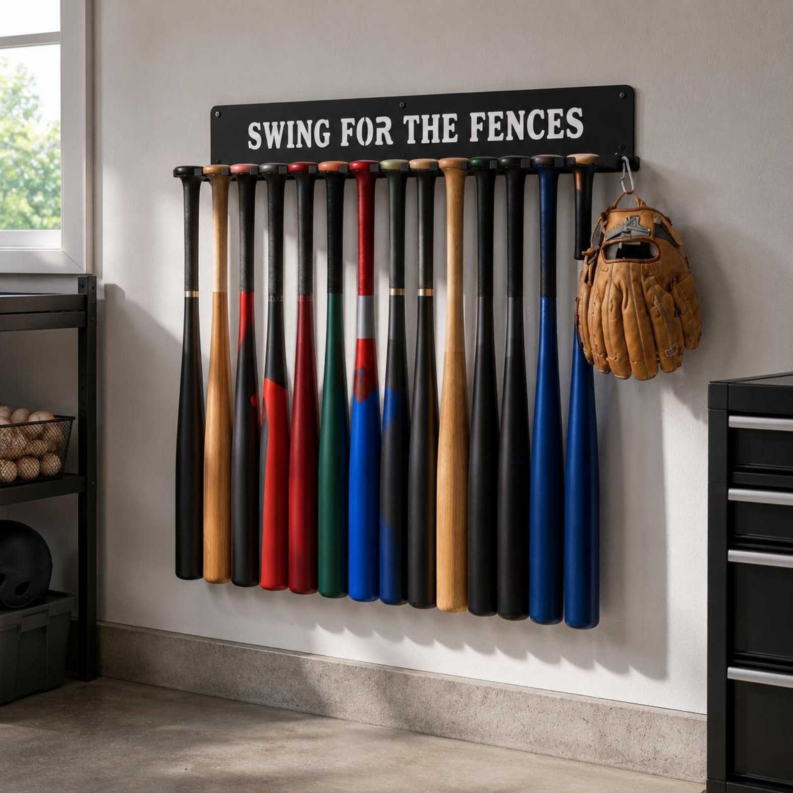 Soporte de Pared para 14 Bates - Sports Equipment With A reseña y precio