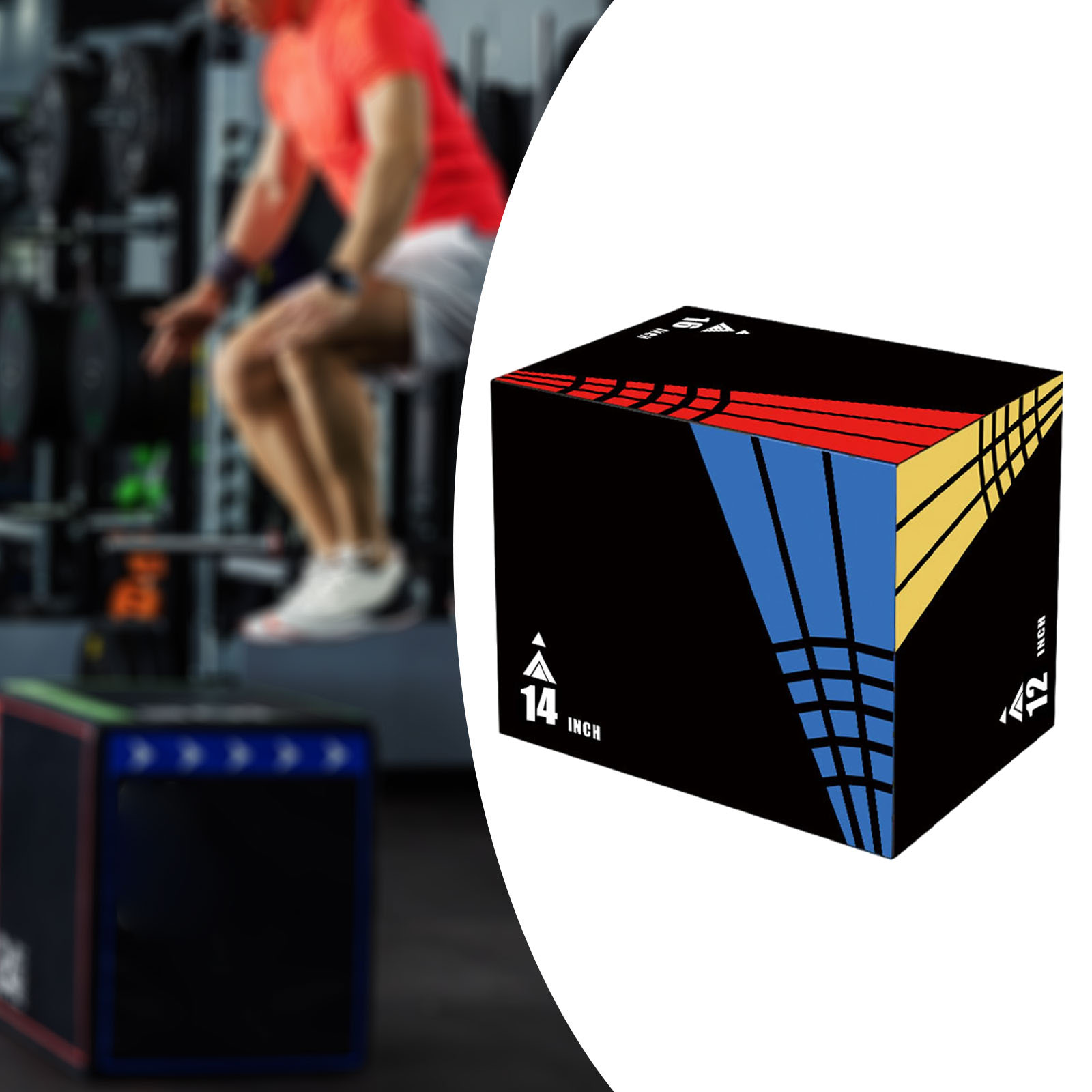 Caja de salto 3 en 1, caja fot - Sports Equipment Storage Rack reseña y precio