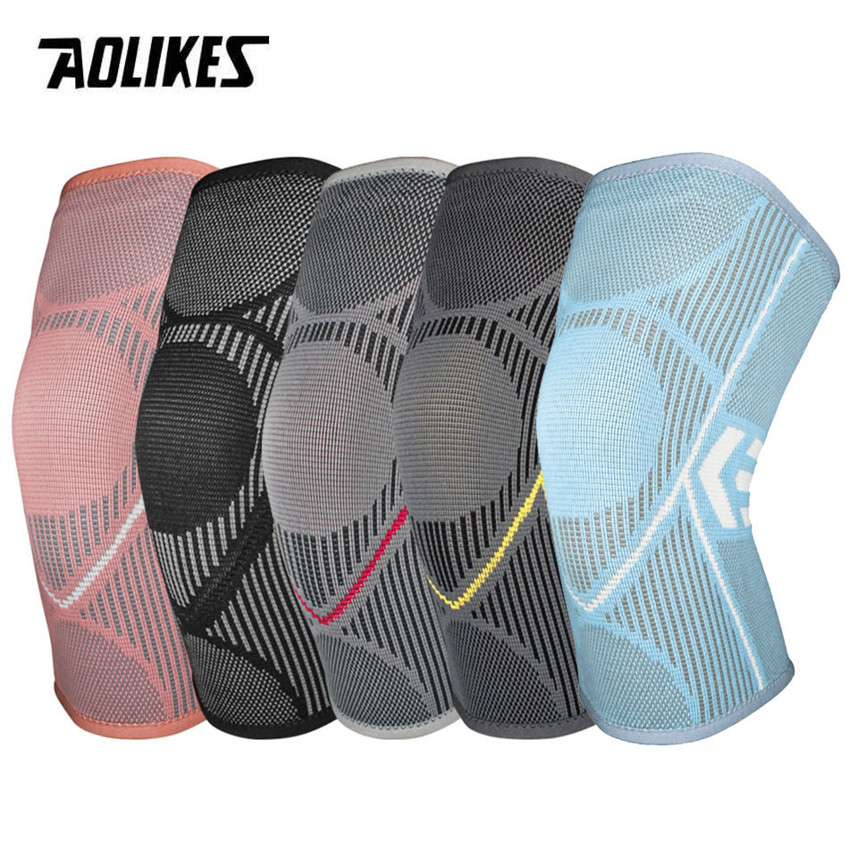AOLIKES-rodilleras elásticas d - Volleyball Knee Pad reseña y precio