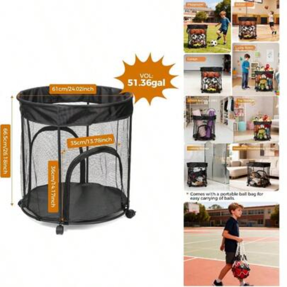 Carrito de Almacenamiento de B - Sports Equipment Cart On Wheels reseña y precio