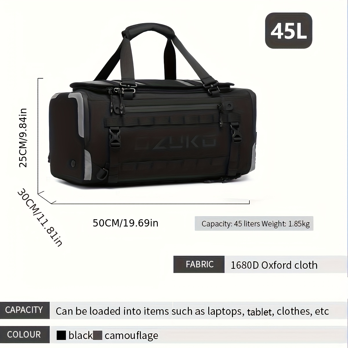 1 bolso Oxford para hombre, bo - Sports Equipment Air China reseña y precio