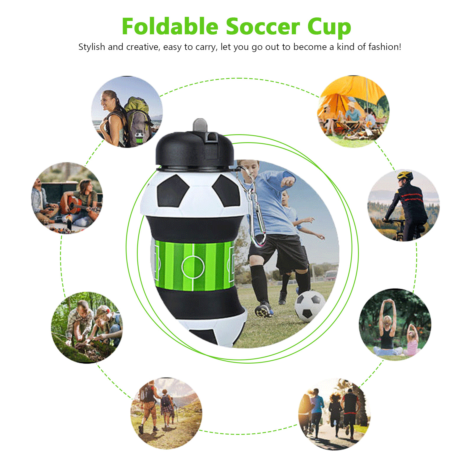 Botella de agua plegable de 55 - Sports Equipment Types reseña y precio