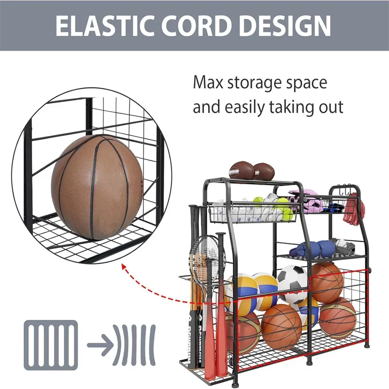 Estante de Almacenamiento de B - Sports Equipment Storage Rack reseña y precio